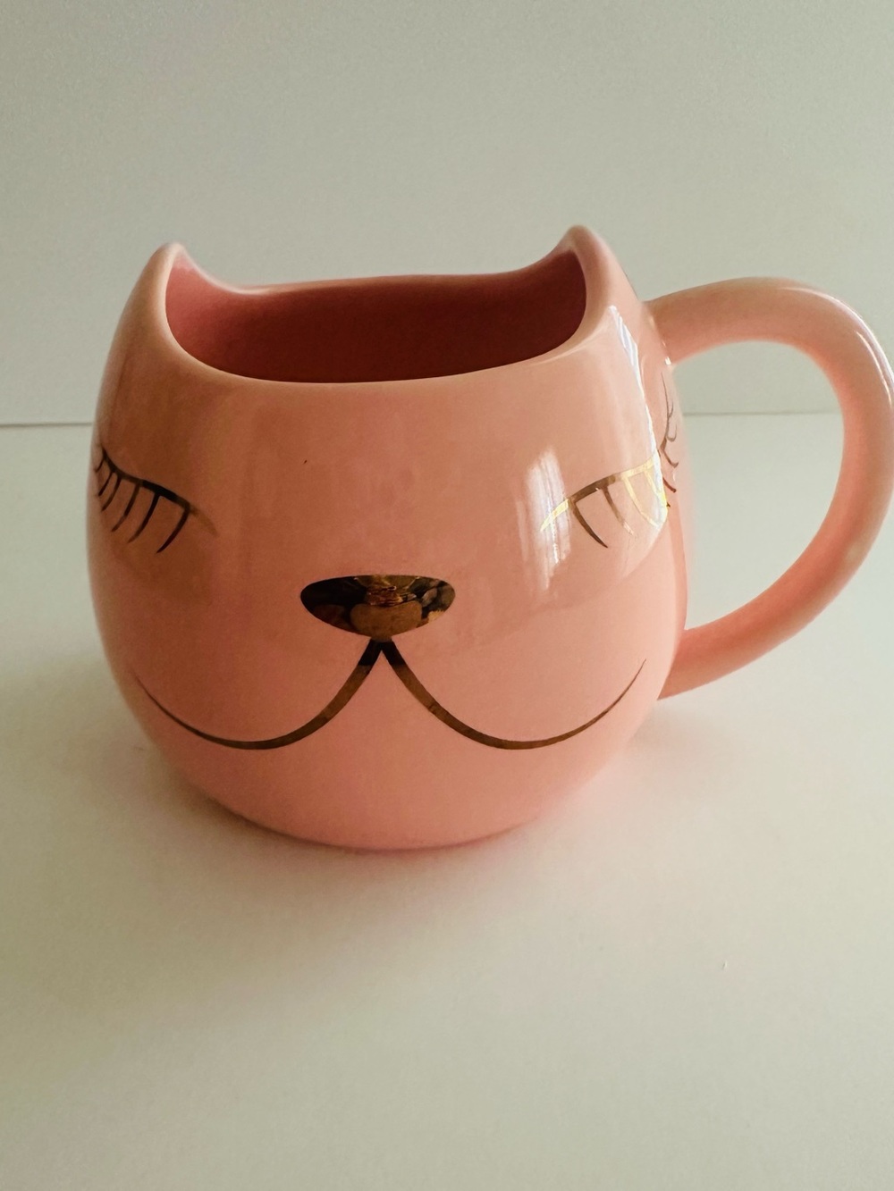 Arlington Pink Sleepy Kitty Ceramic Coffee Tea Large Mug